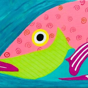 Colorful Fish Canvas Art